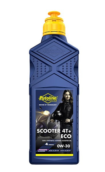Motorolie Putoline 0w30 vol synth. scooter 4Takt +eco 1L fles 74216