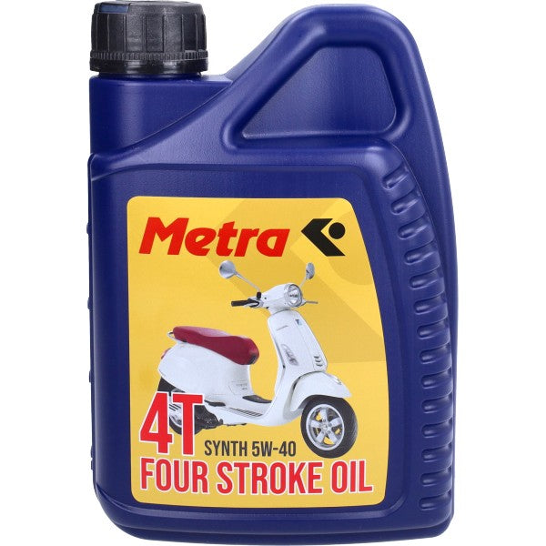 Motorolie Metrakit 5W40 synthetisch Vespa 1L fles