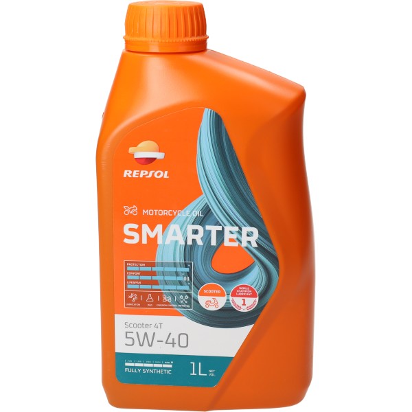 Motorolie Repsol 5W40 vol synth. scooter Piaggio 1L fles