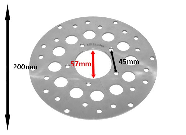 Remschijf achter 200mm Rieju Rs1
