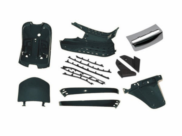 Binnenkappen set compleet mat zwart 85 B Vespa LX / S