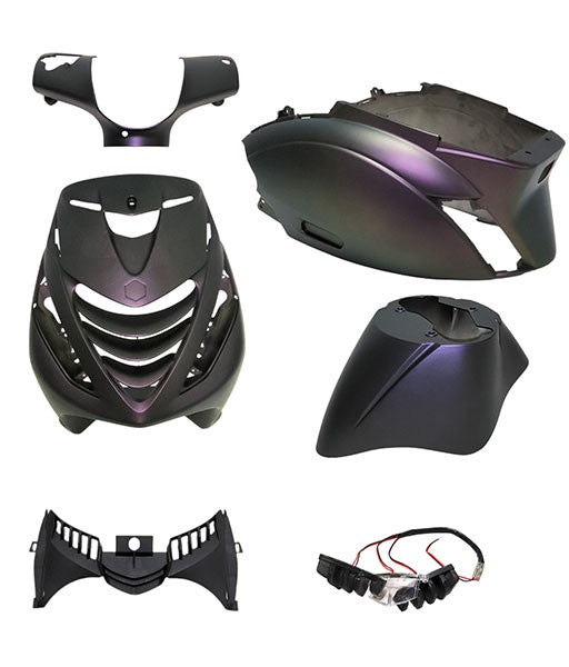 Kappenset 6-delige Power1 model SP + LED voor de Piaggio Zip