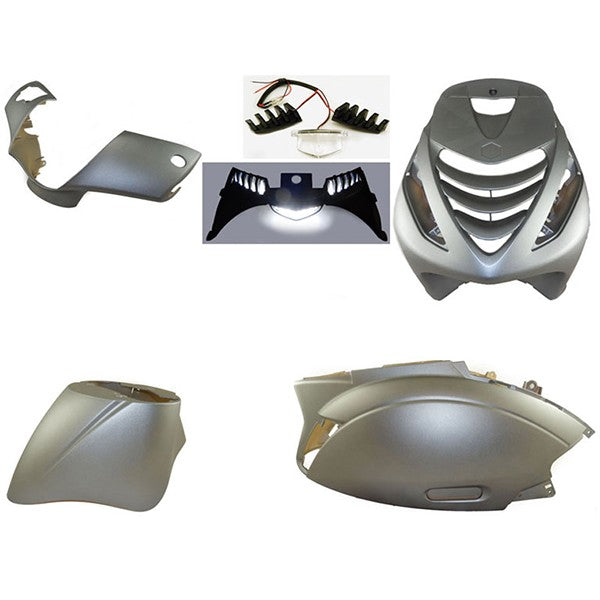 Kappenset 6-delige Power1 model SP + LED voor de Piaggio Zip