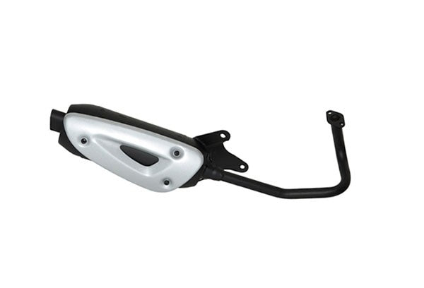 Uitlaat Tecno Straight 10 inch Peugeot Kisbee 4 takt / Sco China 4 takt / Sco gy6 / standaard model