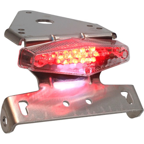 Achterlicht DMP led+kent plaathouder alu transparant universeel