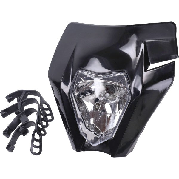 Koplampspoiler KTM enduro past op Aprilla Rieju Senda Beta