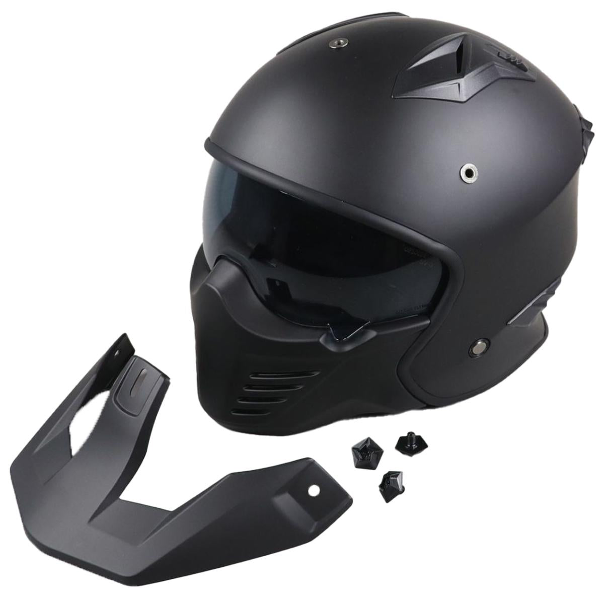Helm Vito Jet Bruzano + peak jethelm