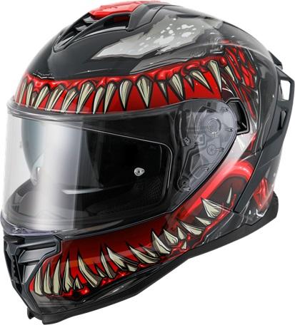 Helm Vito Presto Monster intergraal + zonnevizier
