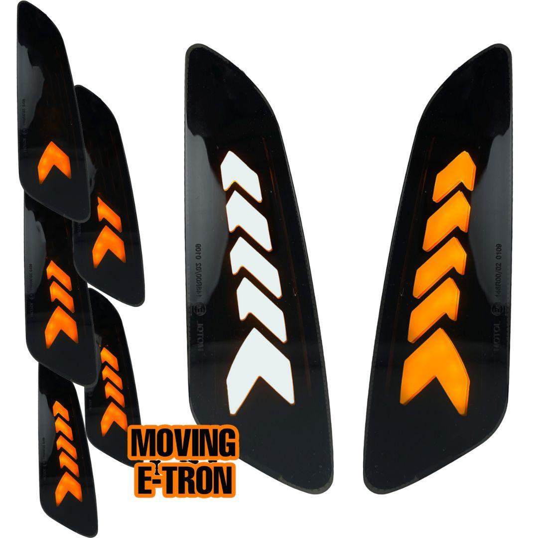 LED knipperlicht set E-Tron matrix weglopend voorzijde Vespa Sprint / Primavera