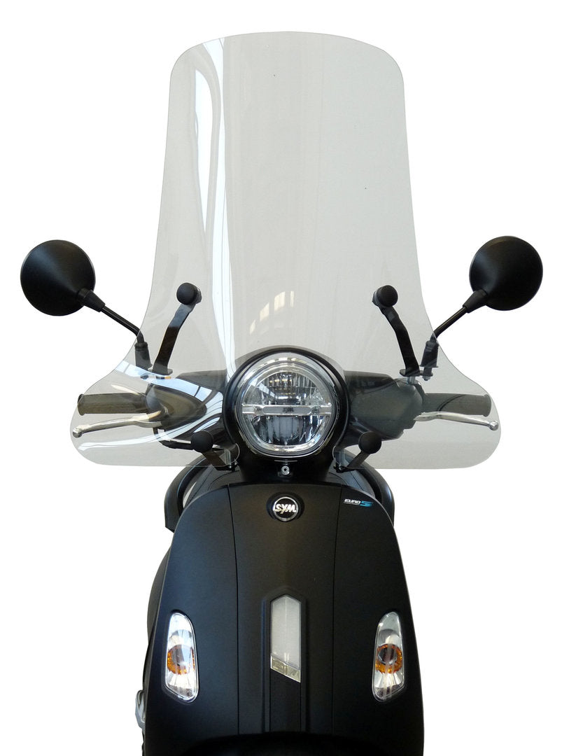 Windscherm hoog smoke / helder (transparant) Sym Fiddle 4 ORIGINEEL