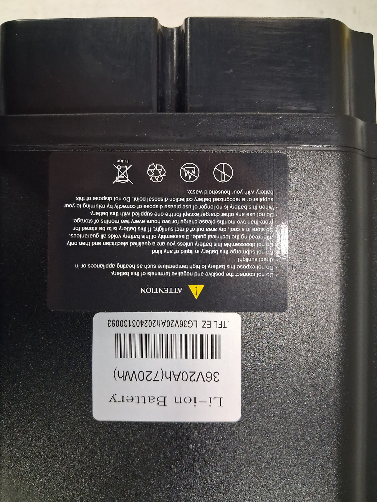 Knaap accu 36V 20 Ah (720Wh) !ACTIEPRODUCT!