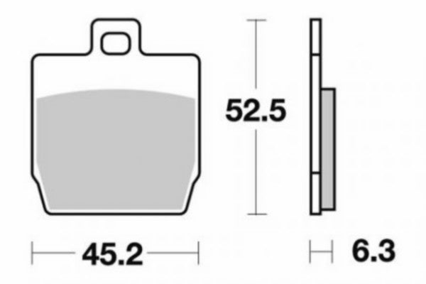 Remblokset Sbs achter Yamaha Aerox 145hf