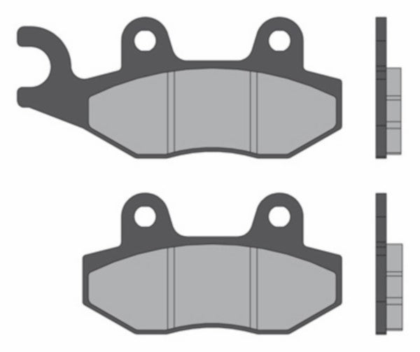 Remblokset Malossi voor Kymco Agility 16inch / Burgman 400cc / Like / New People S / Vent Baja / Vent Derapage / Vitality / 6215190bb