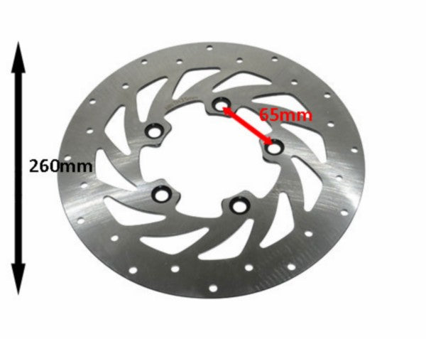 Remschijf voor 260mm Kymco Agility 16inch / People S Info