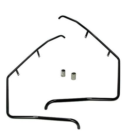 Voorvalbeugels mat / glans zwart Piaggio Zip 2000