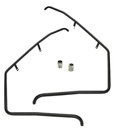 Voorvalbeugels mat / glans zwart Piaggio Zip 2000