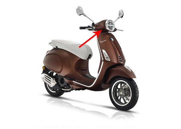 Onderstuurkap orgineel mat bruin 139A Vespa Primavera