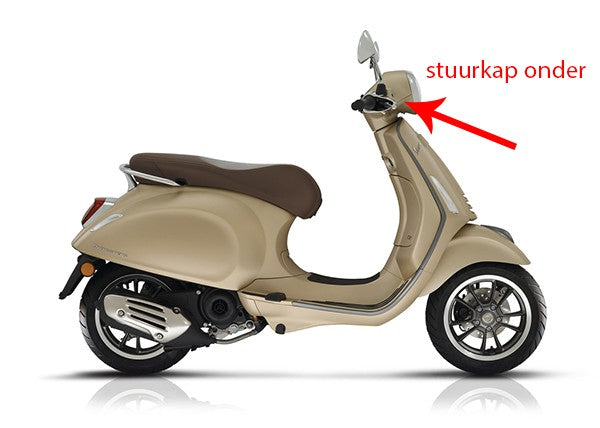 Onderstuurkap orgineel matt beige 516A Vespa Primavera
