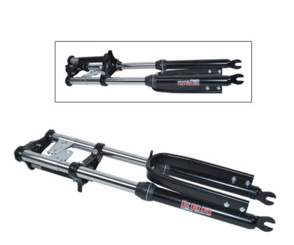 Voorvork Ebr lang breed versterkt + stabilisator compleet Puch Maxi 540