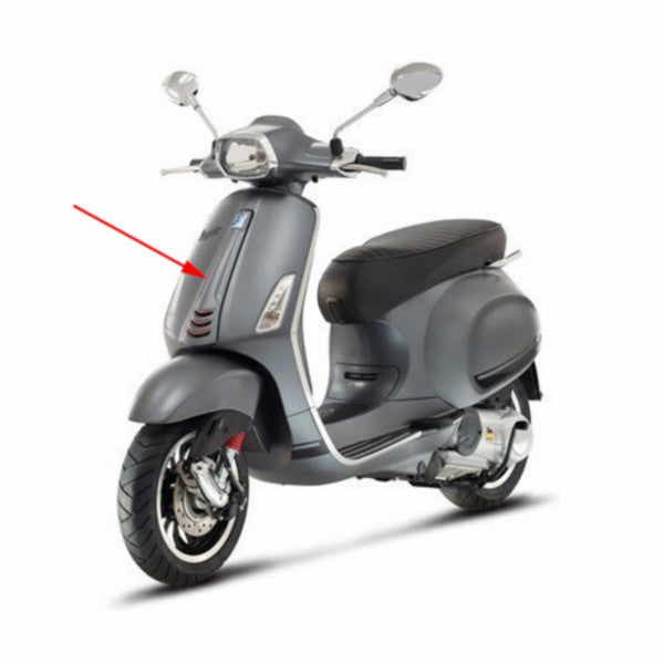 voorscherm Piaggio origineel midden titanio 742 B past op sprint 1b000203000ez