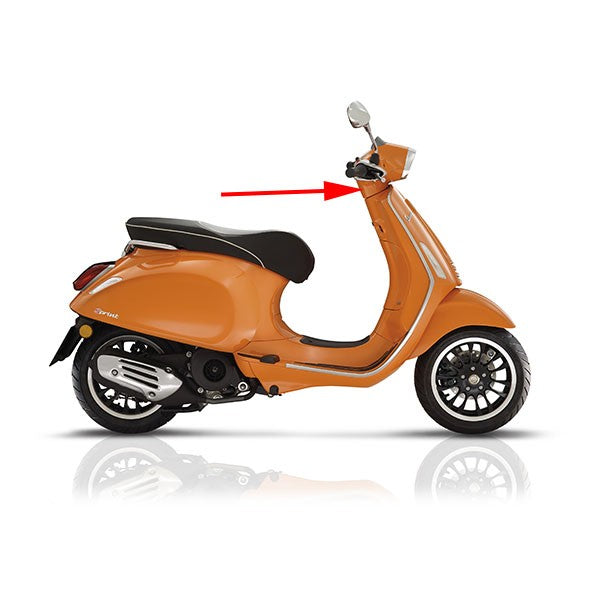 Onderstuurkap orgineel oranje 890A Vespa Sprint