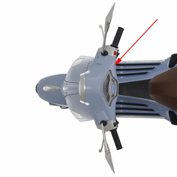 Onderstuurkap orgineel blauw 279A Vespa Primavera