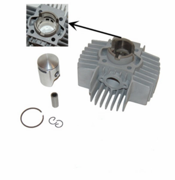 Cilinder DMP 6 poort aluminium 38mm Puch