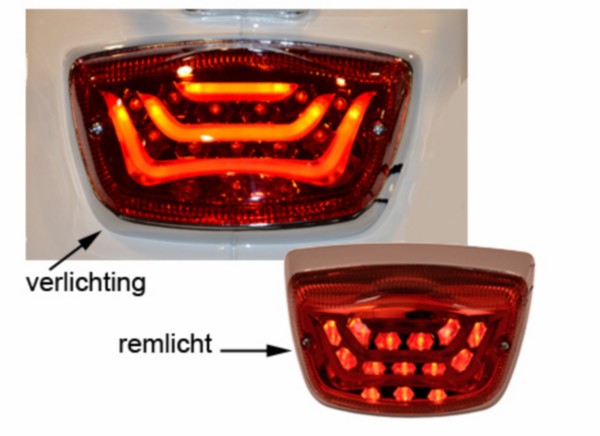 achterlicht DMP led past op lxv, vespa lx, vespa S