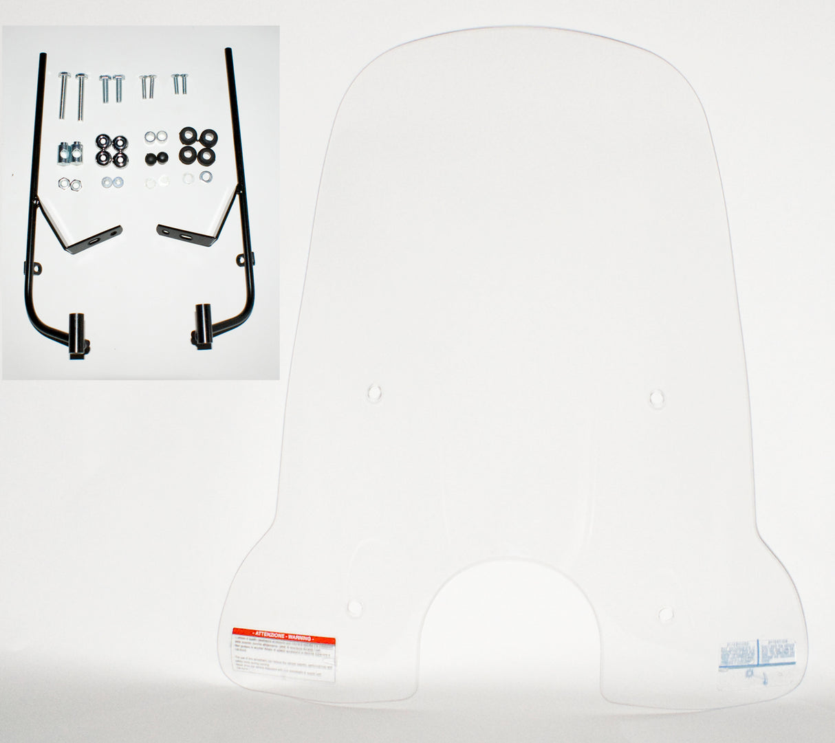 Windscherm hoog smoke / helder (transparant) Look a Like LX