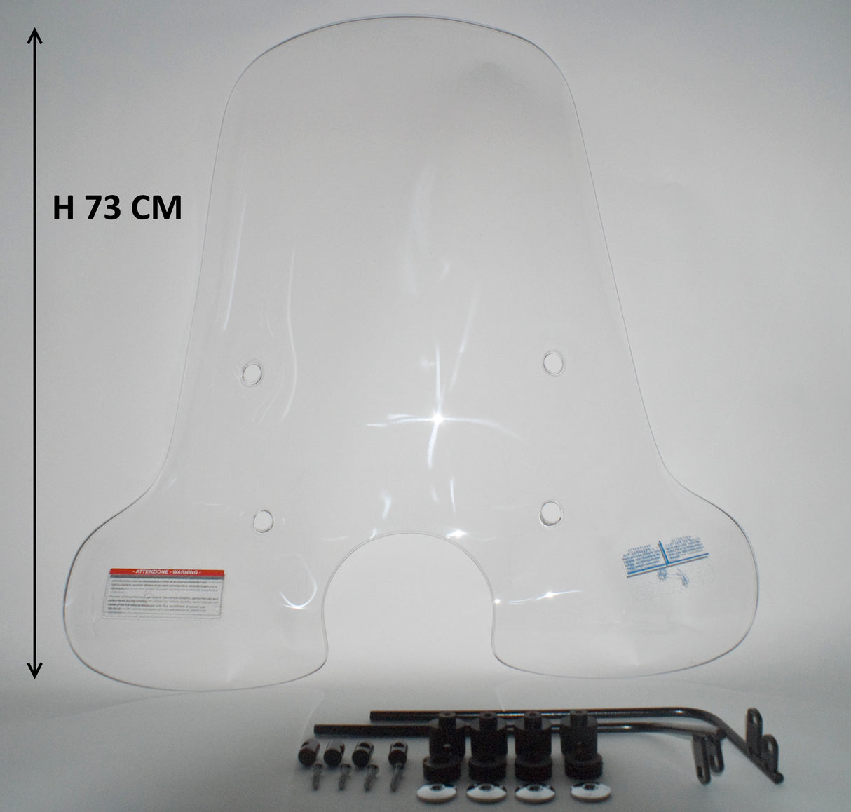 Windscherm hoog helder (transparant) Retro Blanco