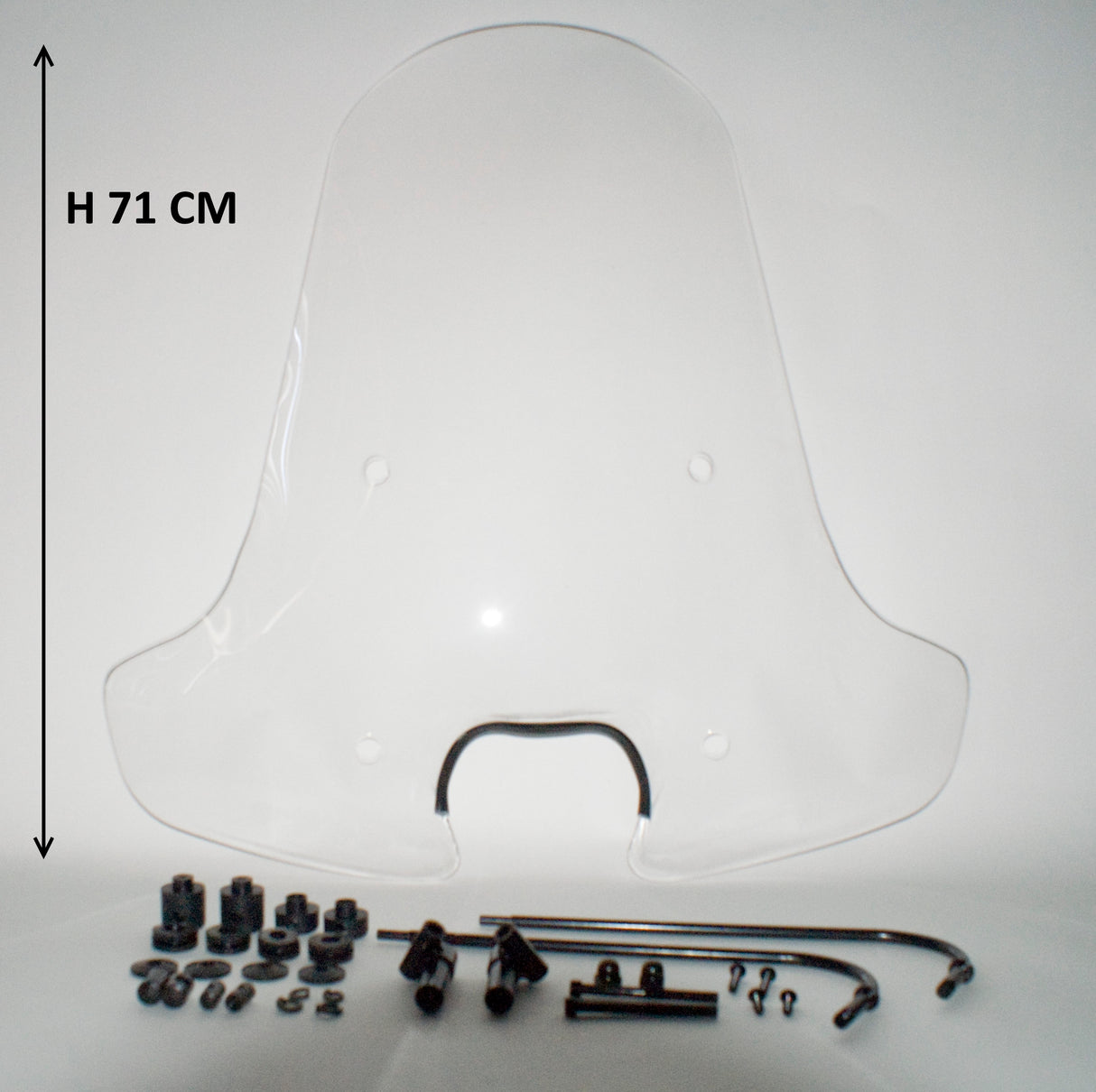 Windscherm hoog smoke / helder (transparant) Piaggio Zip