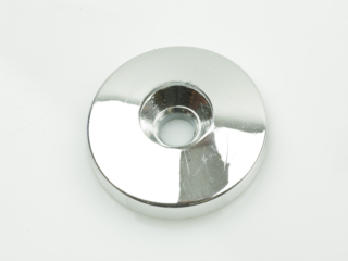 Windscherm Ring Chroom / Zwart 32mm