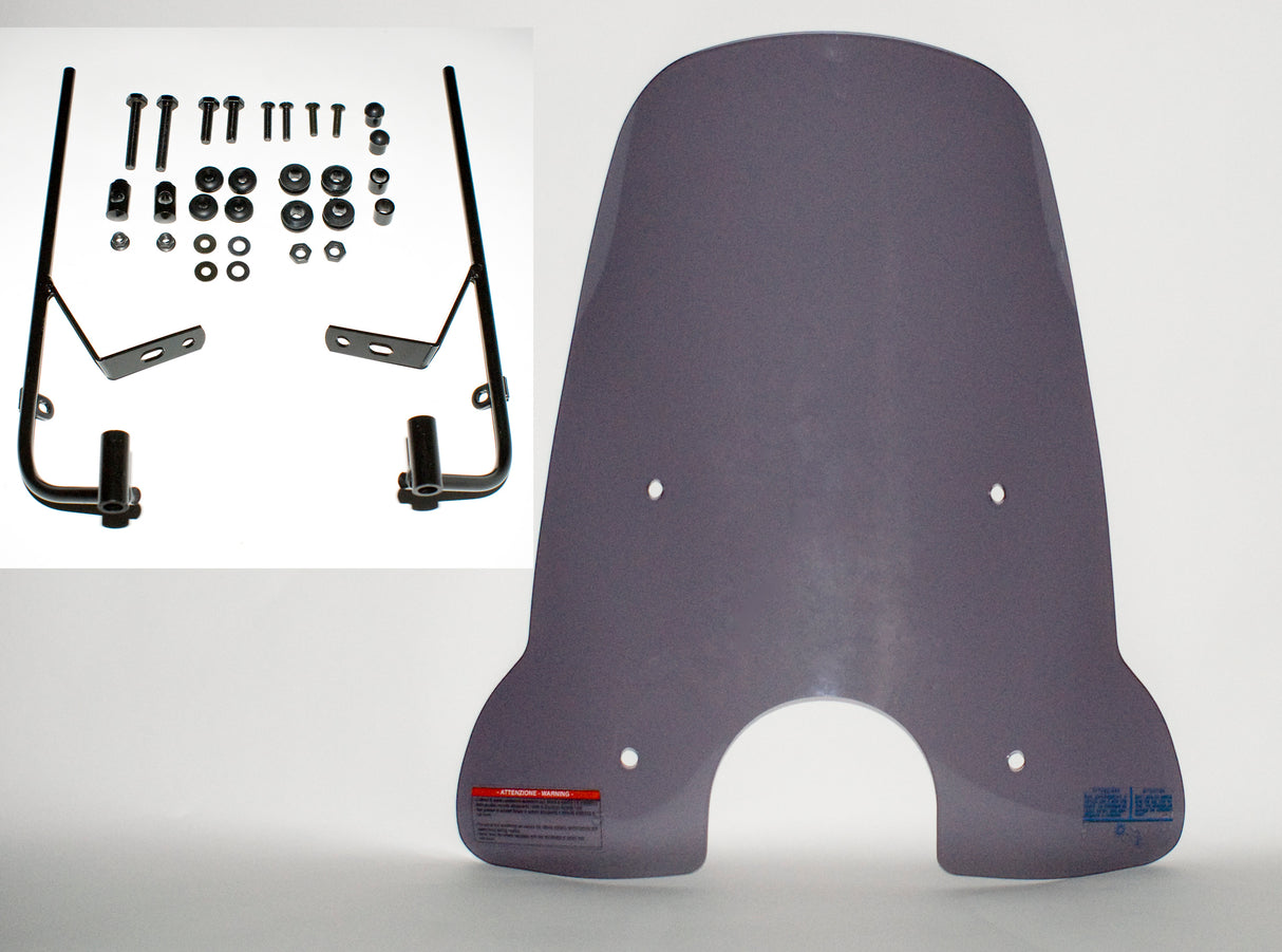 Windscherm hoog smoke / helder (transparant) Look a Like LX