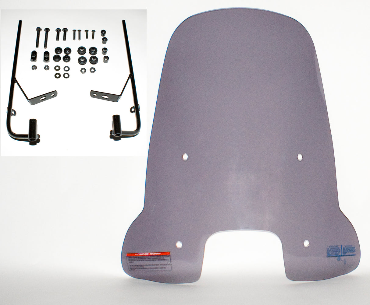 Windscherm hoog smoke / helder (transparant) AGM VX50S / BTC RIVA 1 Sport / Vespelini S / Turhbo type D