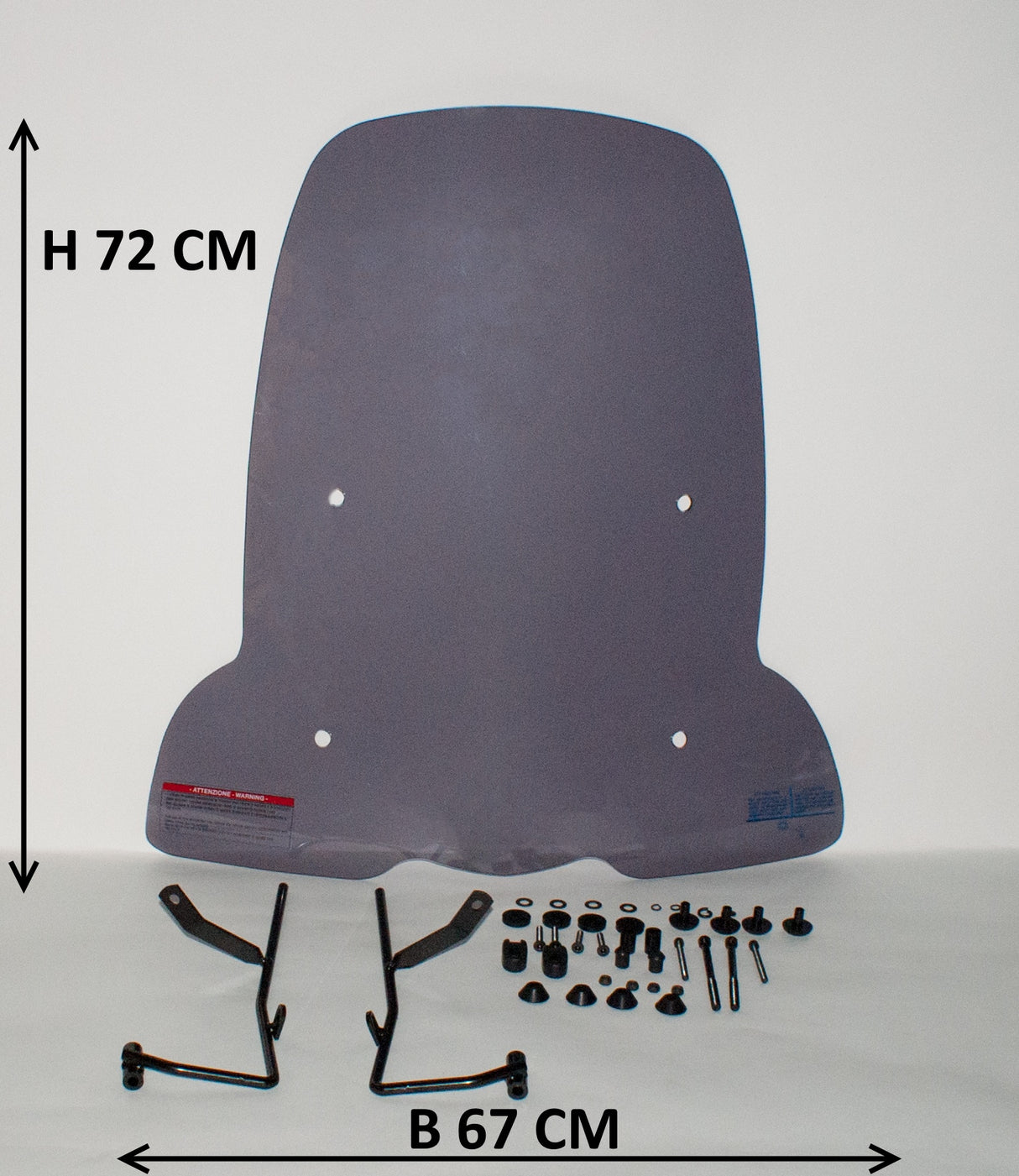 Windscherm hoog smoke / helder (transparant) Peugeot Kisbee