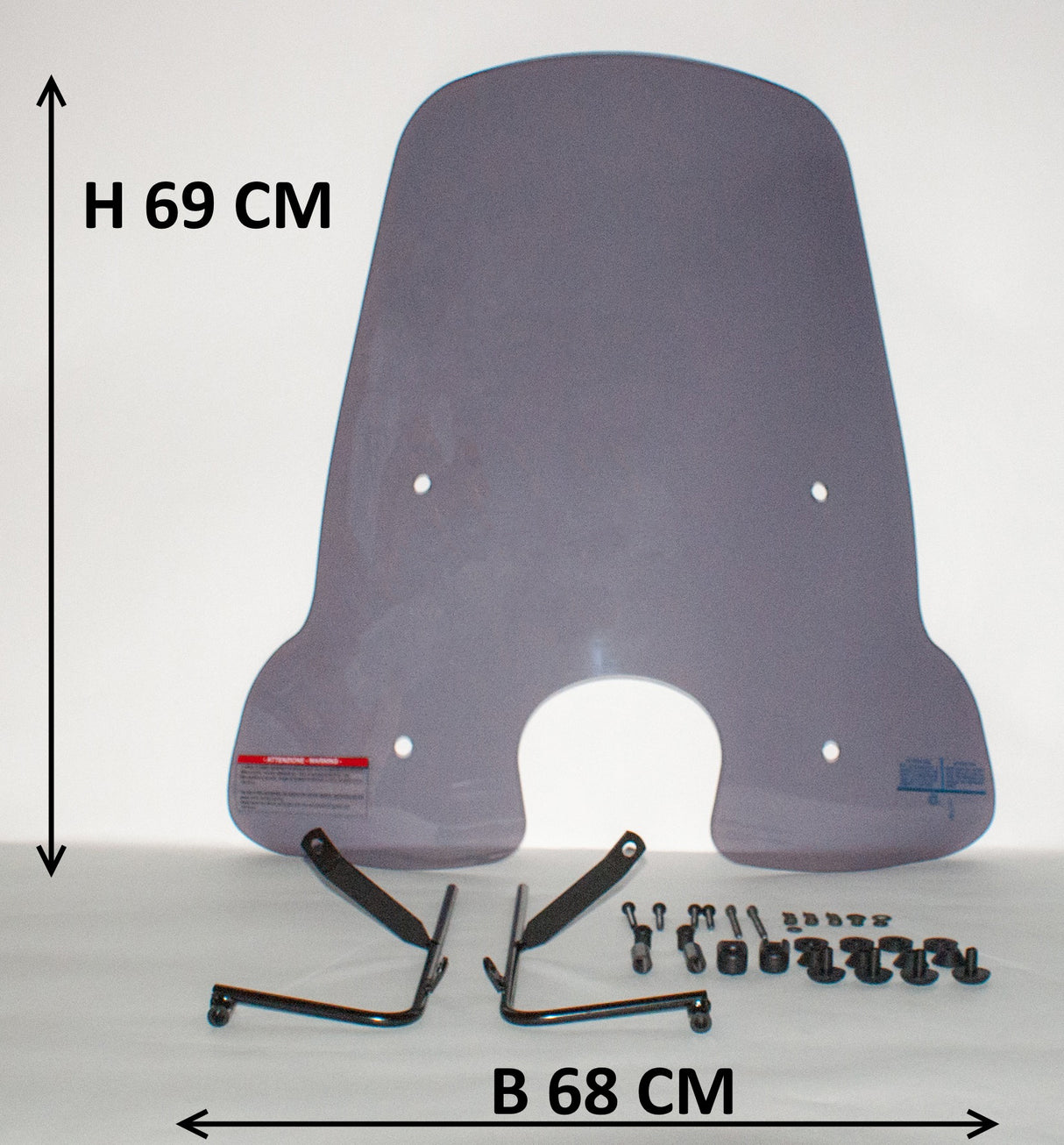 Windscherm hoog smoke / helder (transparant) Peugeot Django