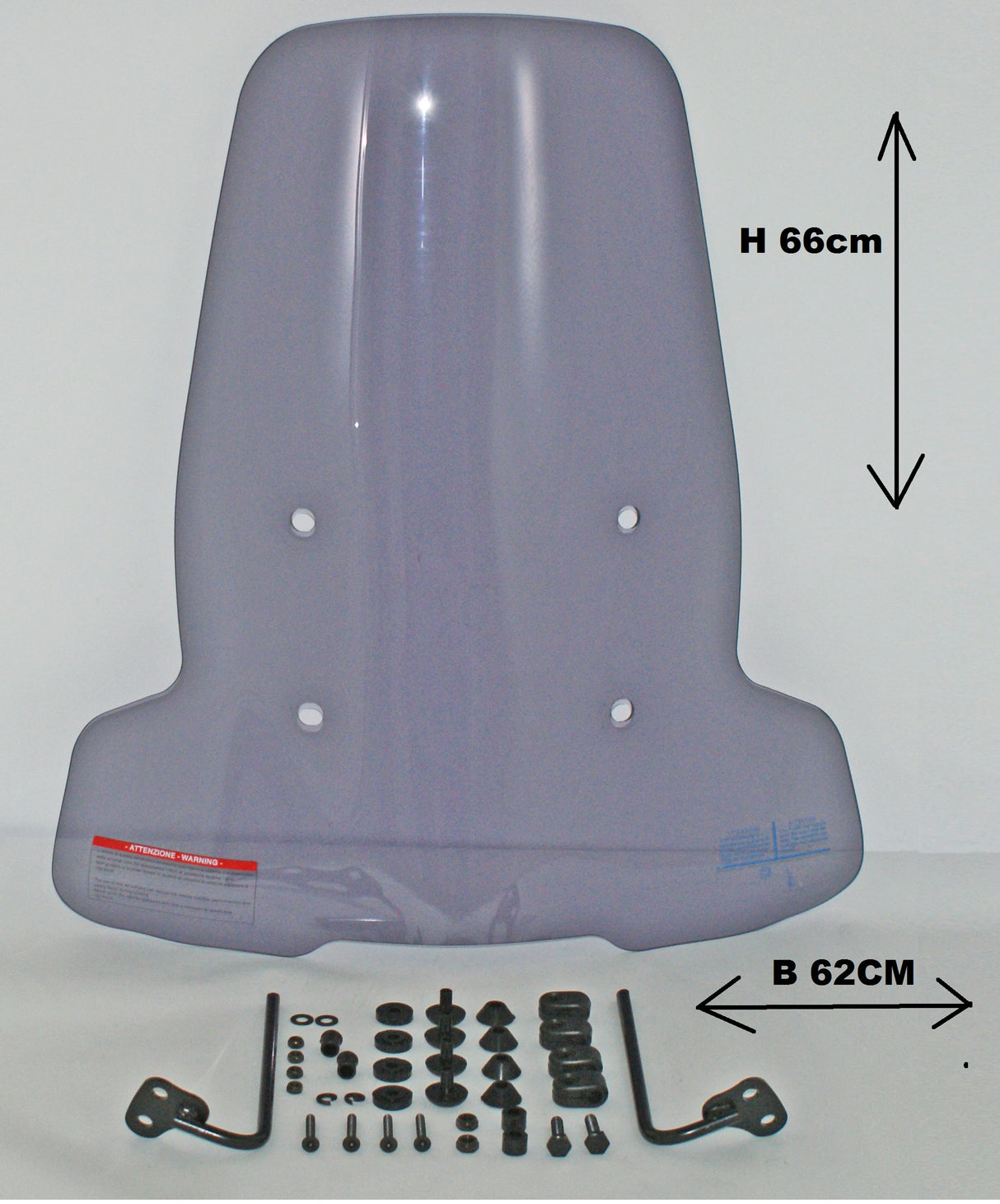 Windscherm hoog smoke / helder (transparant) NIU M Serie