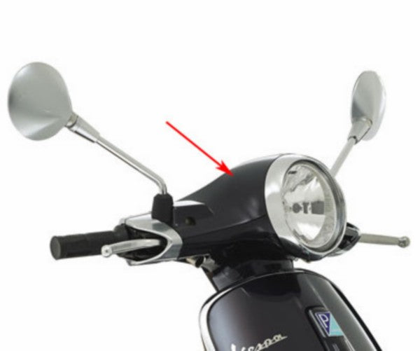 Stuurkap orgineel zwart vulcano 98 Vespa Primavera