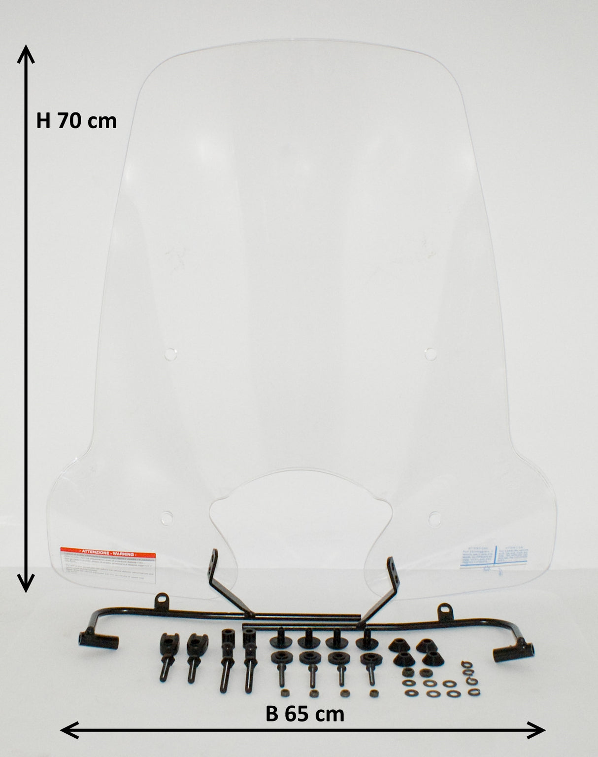 Windscherm hoog smoke / helder (transparant) Sym Symphony ST