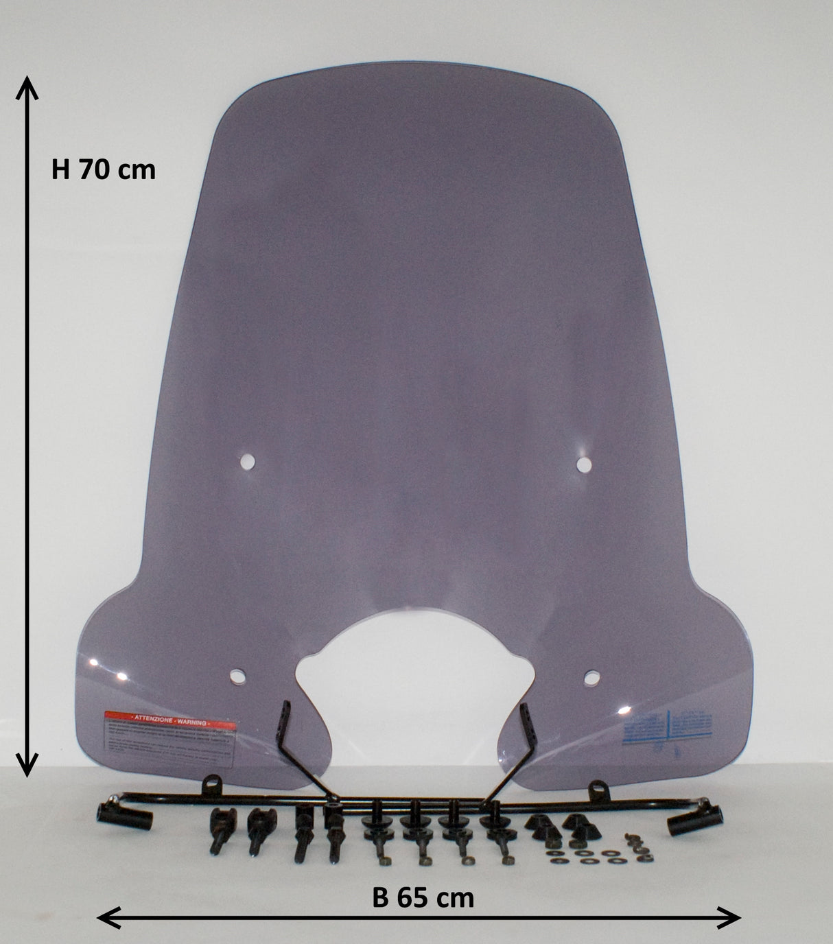 Windscherm hoog smoke / helder (transparant) Sym Symphony ST