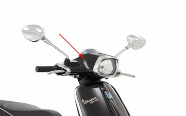 Stuurkap orgineel grijs / zwart Vespa sprint