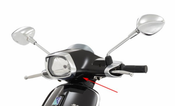 Vespa Sprint Stuurkap Onder Zwart Lucido 94 Origineel