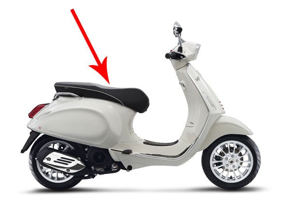 Buddyseat Piaggio origineel compleet euro 2 2014 / 2017 Primavera / Sprint 1b001317