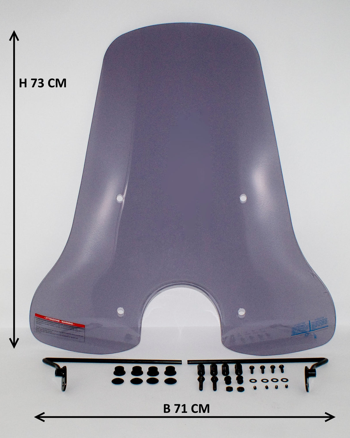 Windscherm hoog smoke / helder (transparant) BTC / New CEO / Bellavista