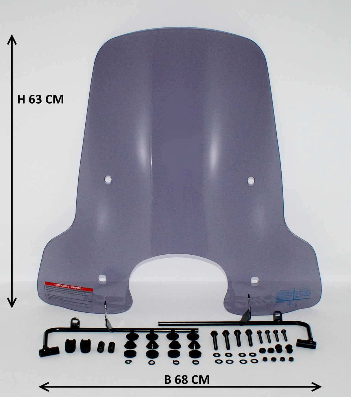 Windscherm hoog smoke / helder (transparant) Kymco New Like 2018>