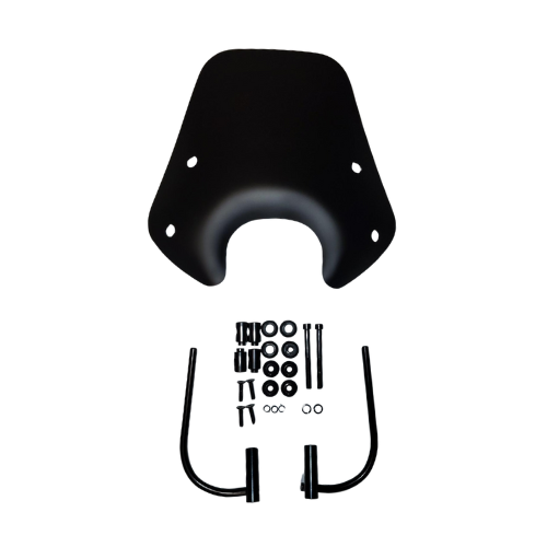 Windscherm laag smoke / glans zwart / mat zwart Piaggio Zip