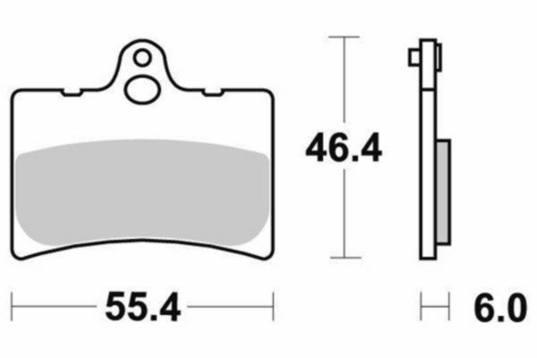 Remblokset Sbs voor Derbi Fds / Formula 126hf
