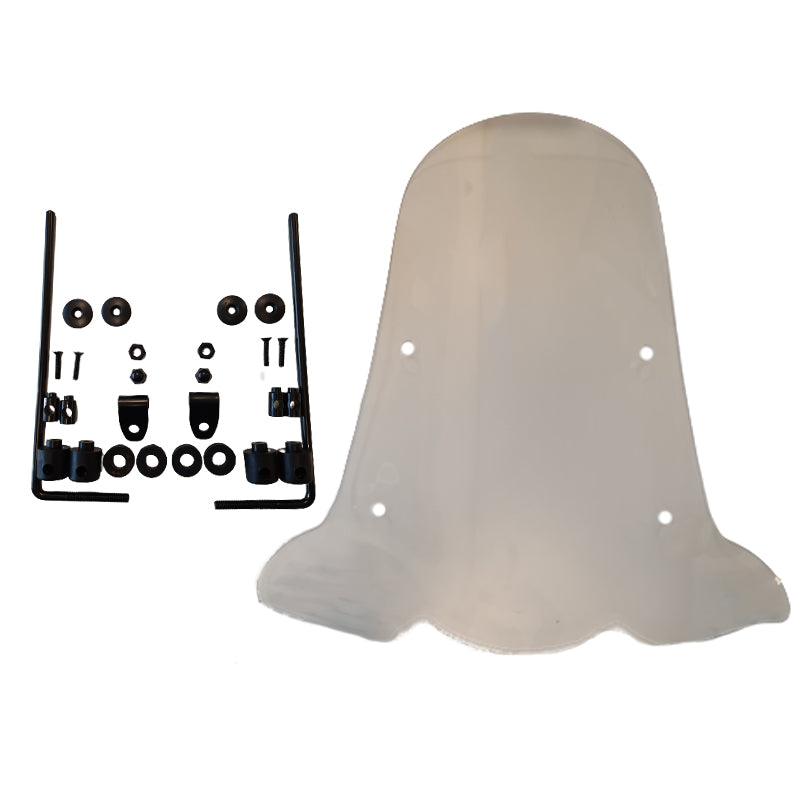 Windscherm hoog smoke / helder (transparant) Piaggio 1 (one)