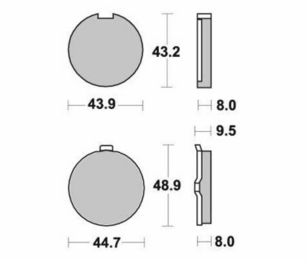 Remblokset Sbs rond Kreidler 524hf