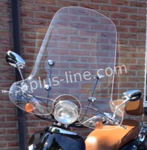 Windscherm hoog helder (transparant) Retro Blanco